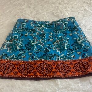 Lady Hagen Women's Sz 2 Golf Tennis Skort Skirt Shorts Scarf Print Multi.